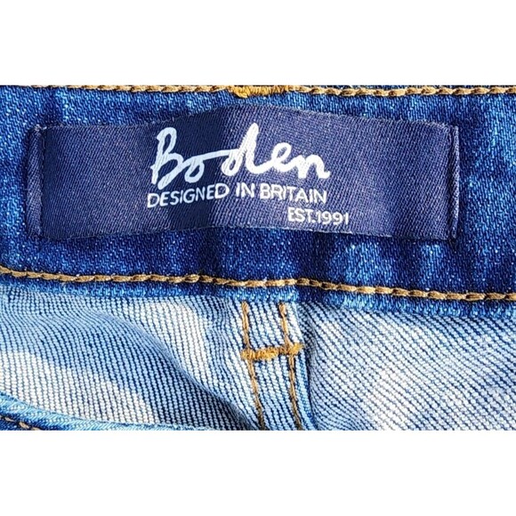 Boden The Cavendish Girlfriend Ankle Jeans Embroidered Artisan UK 20R US 16 R - Picture 16 of 16